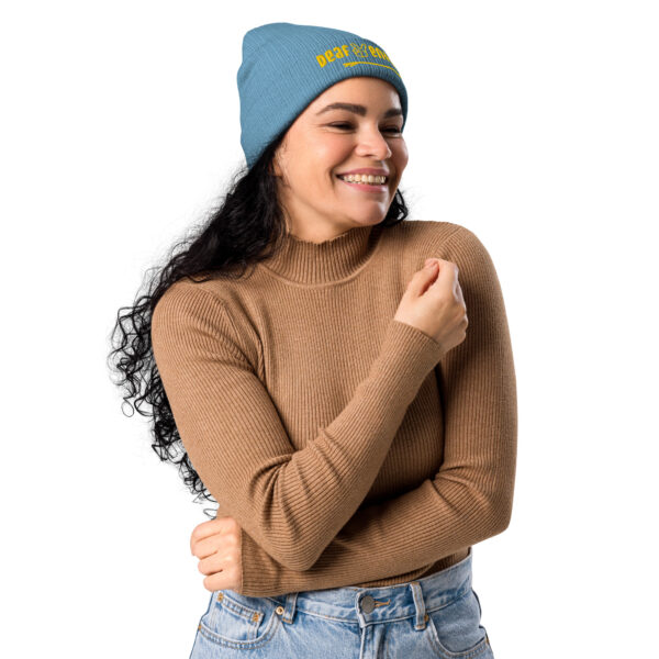 DeafVentures Mütze / Beanie blau – Bild 2